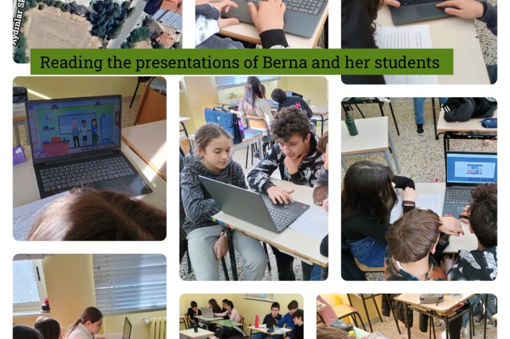 Reading presentations of Berna and her students
