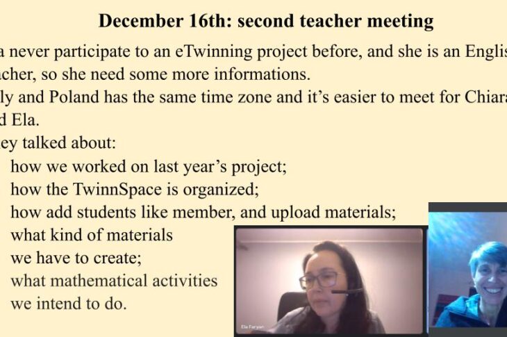 second teacher meeting - 16 December 2023