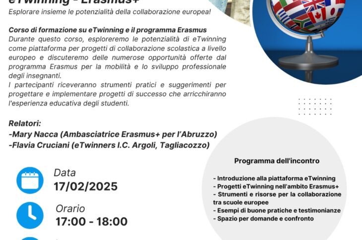 Disseminazione eTwinning Erasmus I.C. Rodari L'Aquila