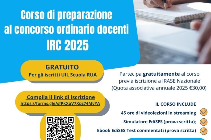LOCANDINA CORSO CONCORSO ORDINARIO IRC